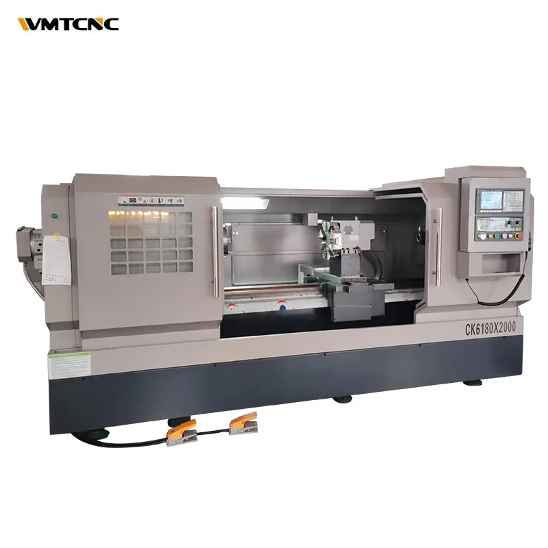 High-Speed Benchtop Chunk Ck6180x2000 Automatic 2 Axis Cnc Horizontal Lathe Price