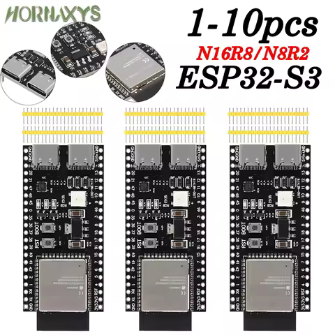 ESP32-S3 Development Board 2.4G Wifi Module for Arduino ESP IDF ESP32-S3-WROOM-1 N8R2 N16R8 44Pin Type-C 8M PSRAM ESP32 S3