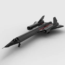 MOC SR-71 Blackbird Transport Model Aircraft Building Block Assembly Collection Series Toy Gift