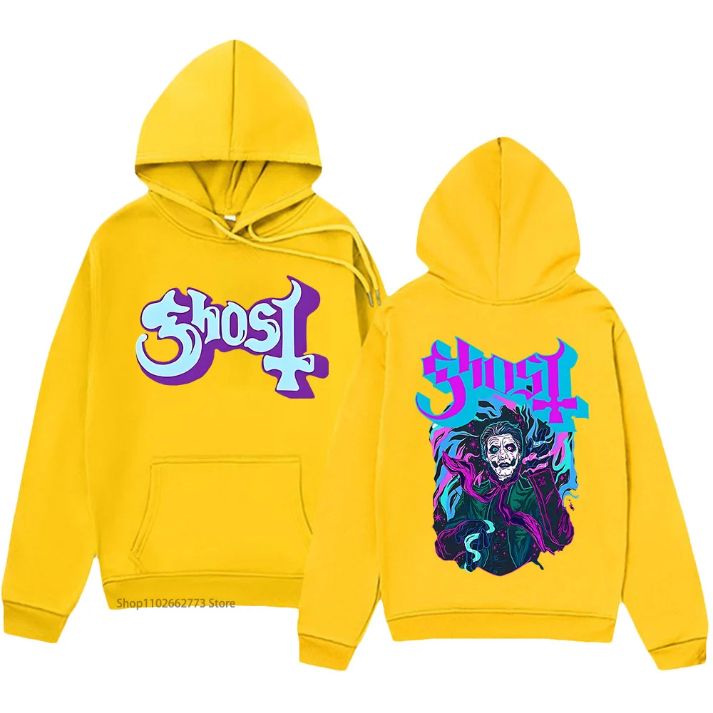 Ghost Band Hoodies Music Print Sweatshirt Female/Male Winter Fashion Pullover Manga Long Sleeve Tops Clothes High Street Women