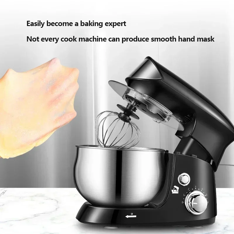 

Desktop 220v 220V Stainless Steel Cook Machine And Noodle Mixer Small Kneading Machine Egg Milk Beater