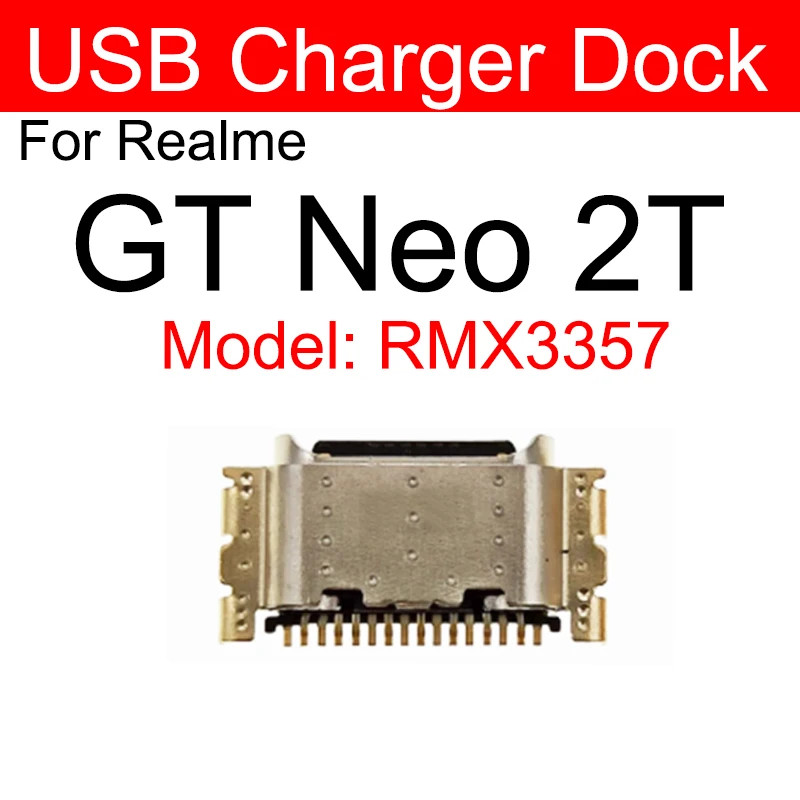 USB Charger Dock For Realme GT 2 3 5 Pro GT Neo 2 3 5 2T 3T 5Se 5G Small USB Charging Jack Connector Port Parts