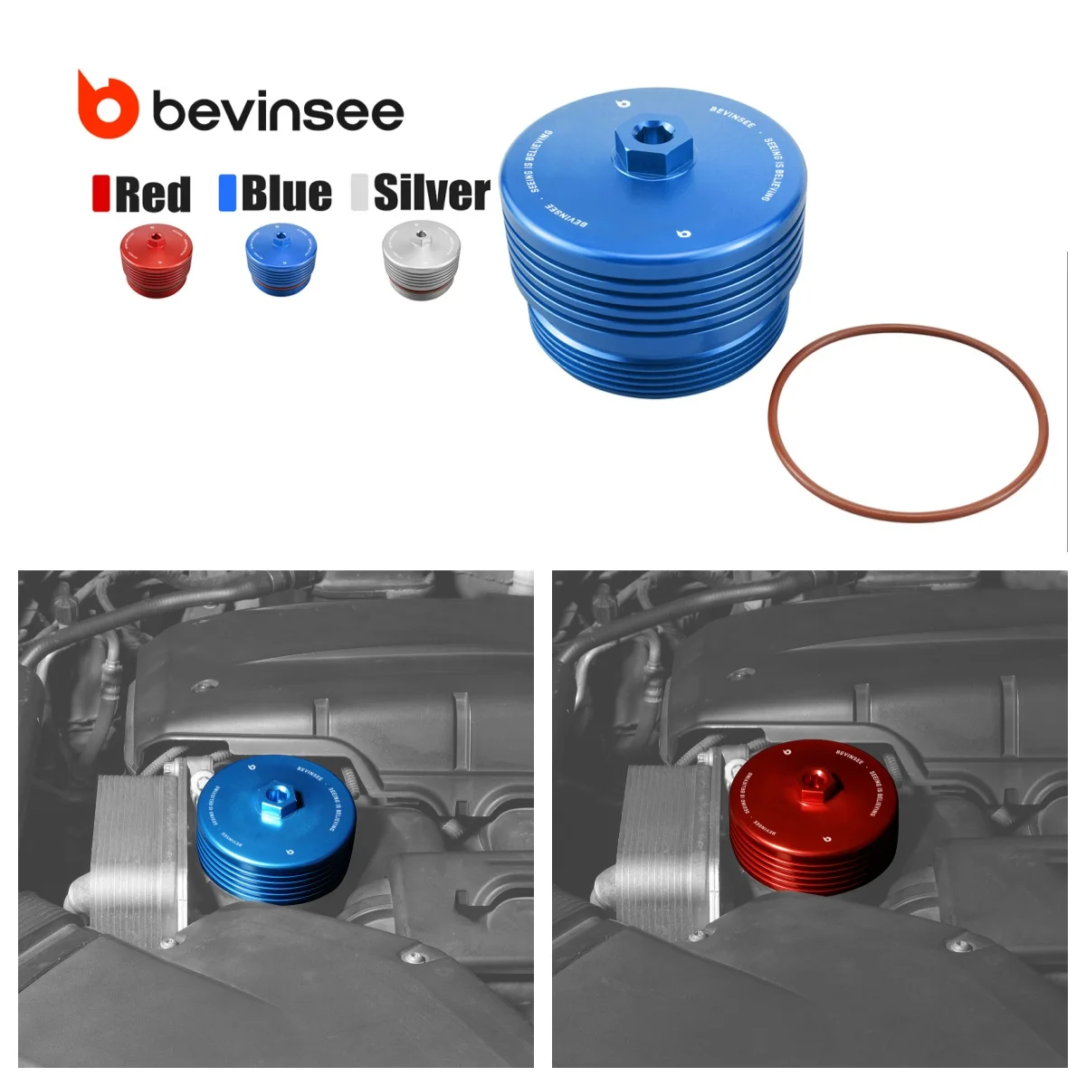 

Корпус масляного фильтра BEVINSEE для BMW N55 N54 E90 E92 E91 E93 F30 F20 F22 M4 F82/F83 M3 F80 E87 E60 F10 X1 E84 X3 F25 X5 F15 E70