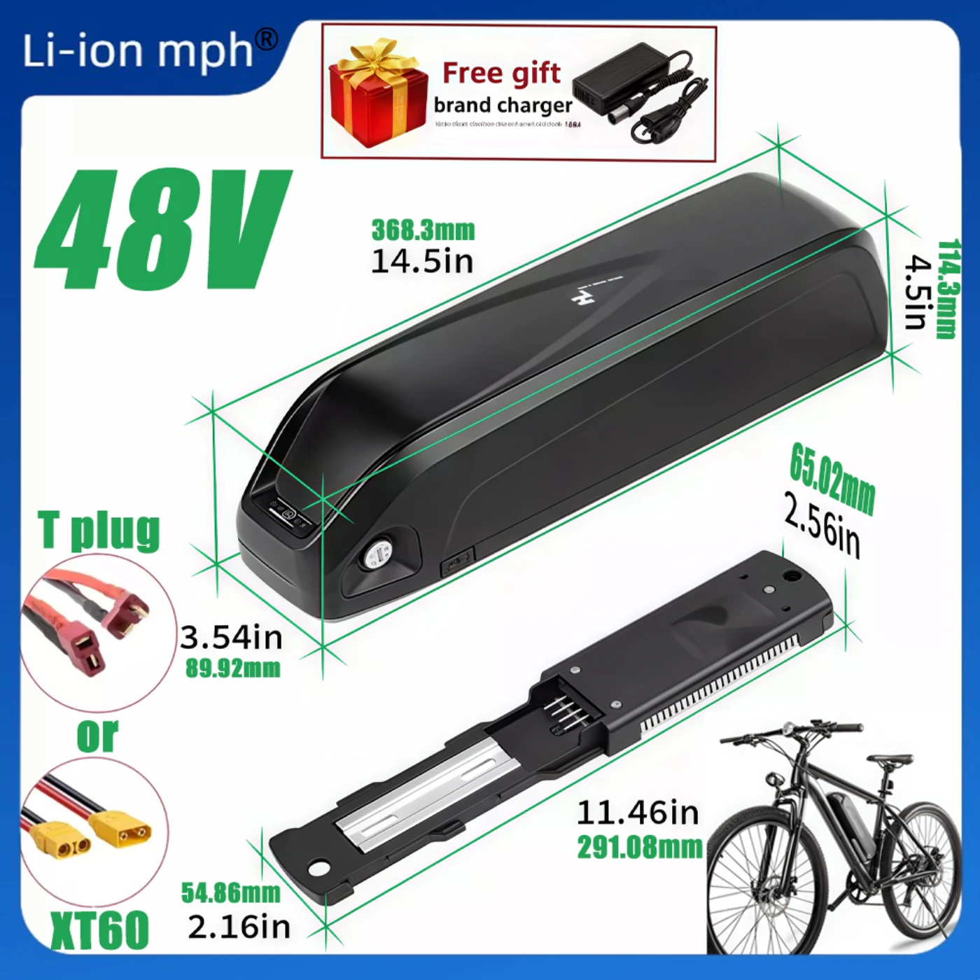 بطارية Hailong عالية الجودة 48 فولت أصلية جديدة 20 أمبير في الساعة 30 أمبير في الساعة 40 أمبير في الساعة لمحرك Bafang BBS02 BBS03 BBSHD + قابس BMS قابل للتخصيص