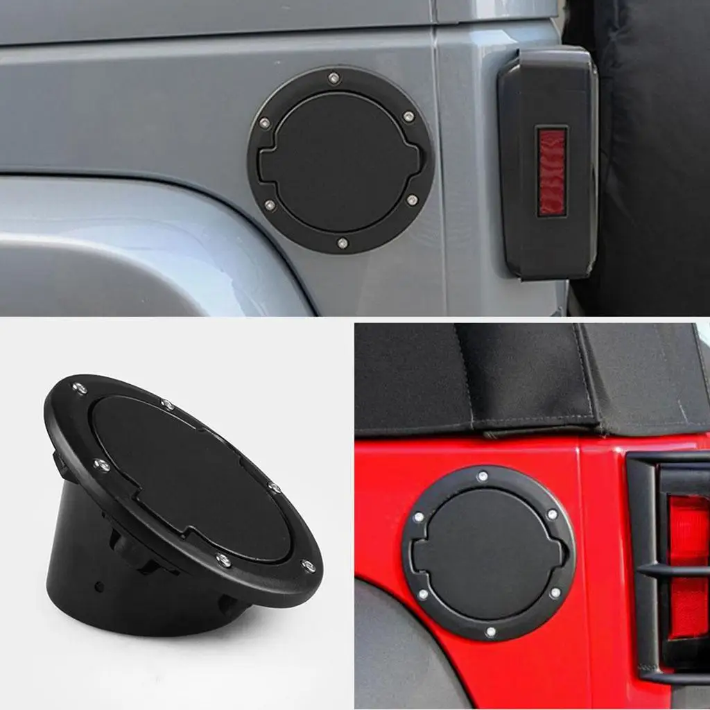 Metalen Aluminium Vergrendeling Gas Cap Cover voor Jeep Wrangler JK 2/4 Deur 2007-2018