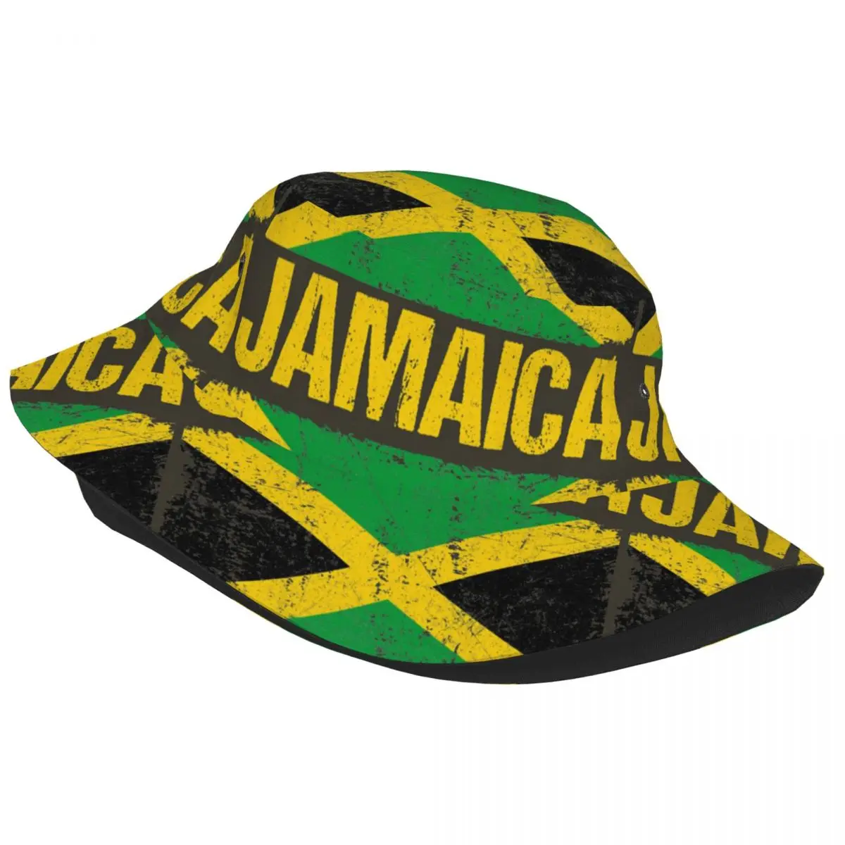 Men Women Jamaica Flag Bucket Hat Northern Soul Personality Fisherman Hats Fashion Hunting Caps Outdoor Design Sunscreen Hat