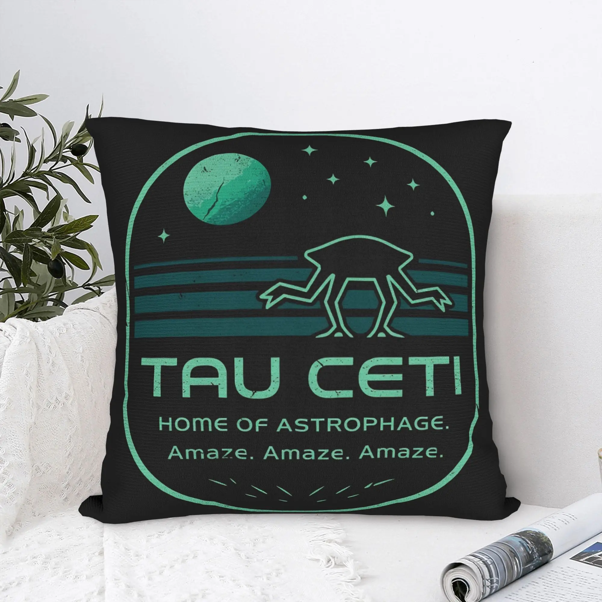 Project Tau Ceti Pillow Case  Kawaii Pillow Cover Print Pillowcases For Sofa Home Decoration