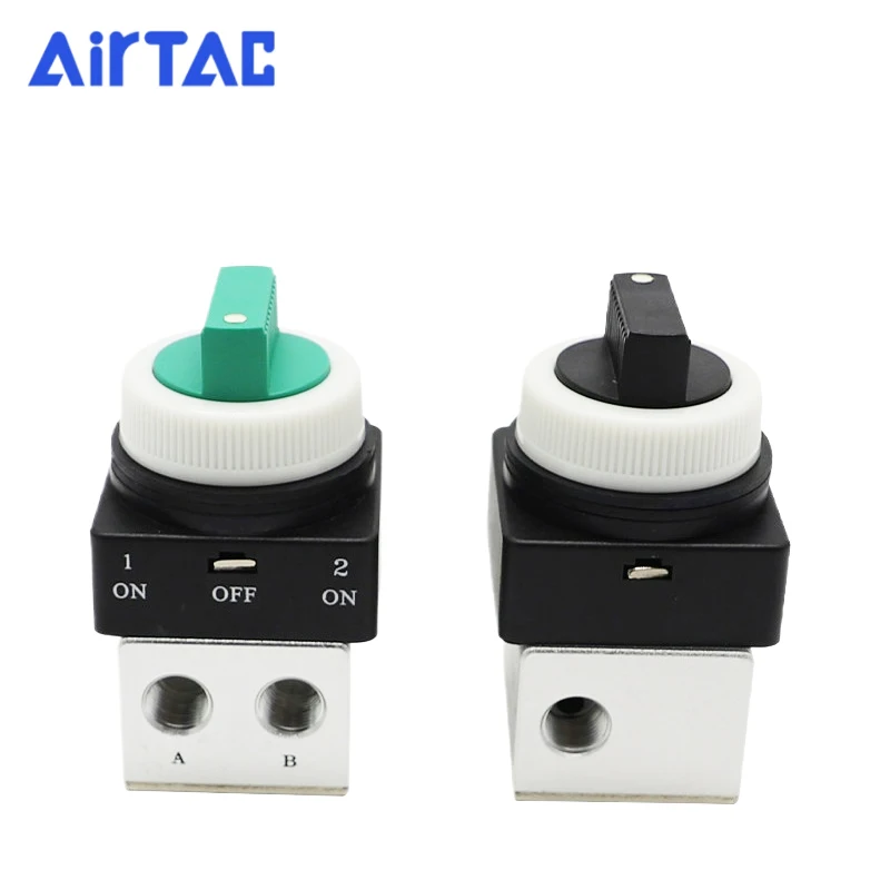 AirTAC CM3HD05 CM3HD06 CM3HD08 Red Black Green Yellow 3/2 Way Double-Selector Type Pneumatic External Control Mechanical Valve