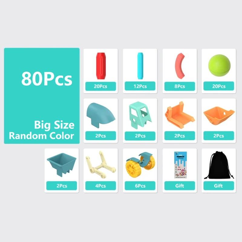 Magnetische Constructor Bouwstenen Designer Set Magneet Stick Rod Ballen Montessori Educatief Speelgoed Voor Kinderen Kinderen Meisje Gift