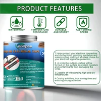 Liquid Waterproof Electrical Tape Epoxy Resin Black Glue Quick Drying Sealant For Wires And Cables Home Use Fix Line Glue 3
