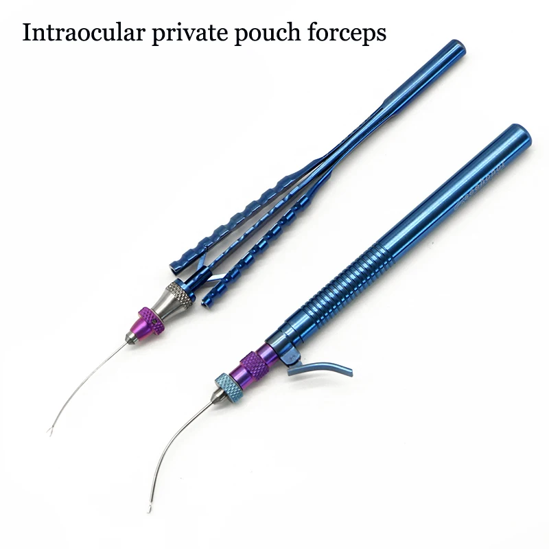 Titanium alloy intraocular capsular tearing forceps 23G*20G fundus tools Ophthalmic tweezers microscopic instruments two pinch t