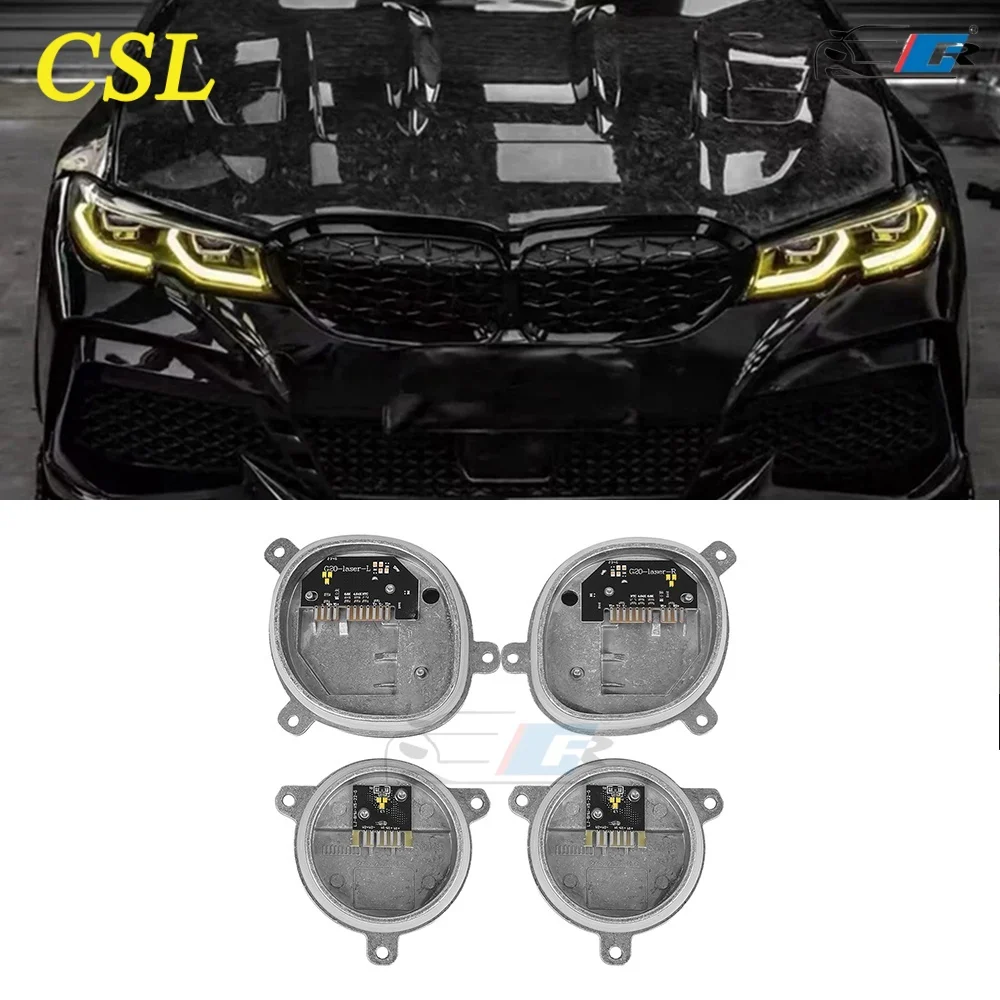

DeBaoHui CSL Lemon Yellow DRL LED Modules For 2019-2022 BMW 3 Series G20 G21 320i 330i M340i 340iX Laser Headligh Red Bule