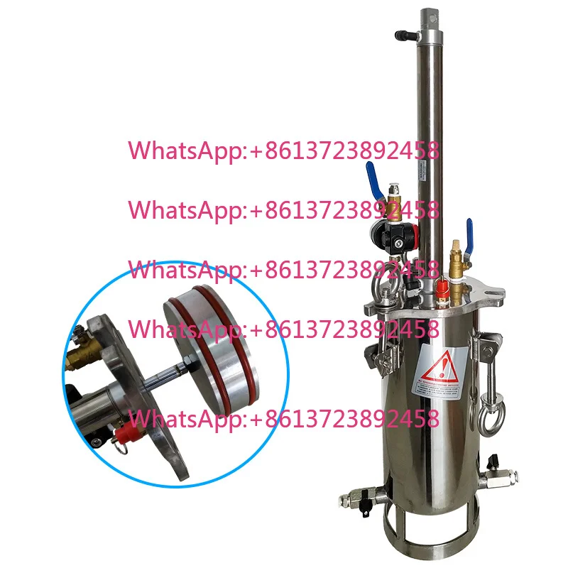 Industrial 2.5L Piston Pressure Tank with Cylinder High Viscosity Glue Sub Packaging and Gluing Cylinder Pressurization