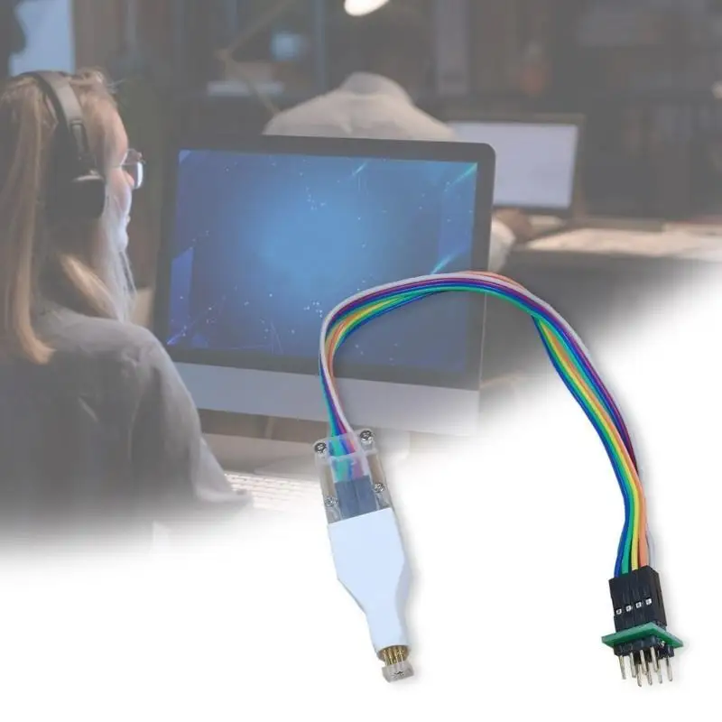 

652F SOP8 150mil Test Clip Probe Wire, 4.4mm Interconnect for Circuit Testing