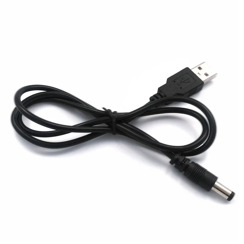 USB 2.0 Male A to DC 5.5mm x 2.1mm Plug DC Power Cord Socket Cable Line 5.5mm*2.1mm DC Plug Jack Connector 80cm