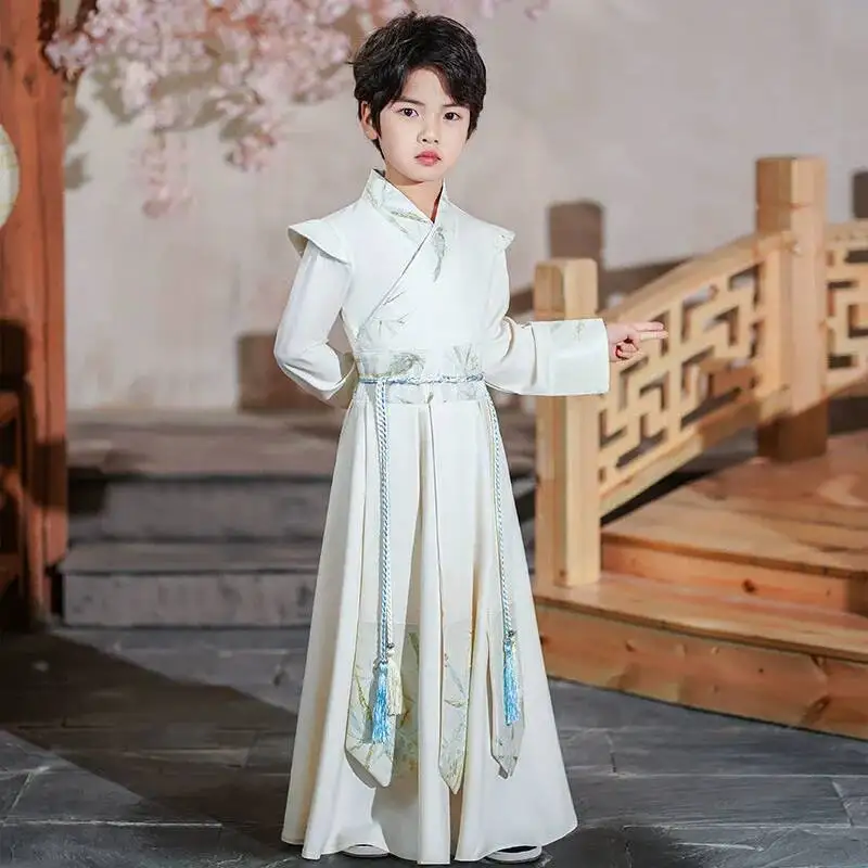 Autumn Boy Hanfu Modern Vestidos Children Dress Cosplay Boys Outfit Ancient Stage Baby Traditional Chinese Costume Kids Clothes