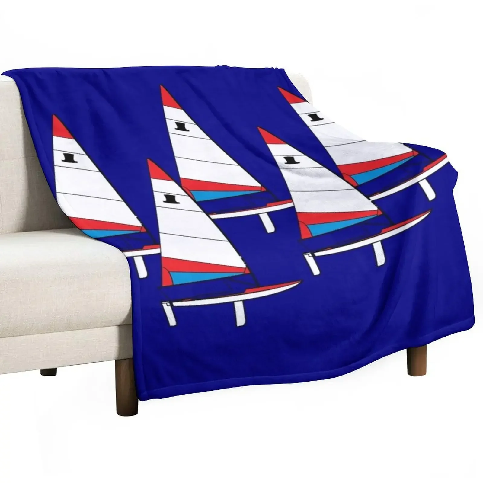 

Topper Sailboats Racing Throw Blanket Soft Camping Thins Weighted Blankets