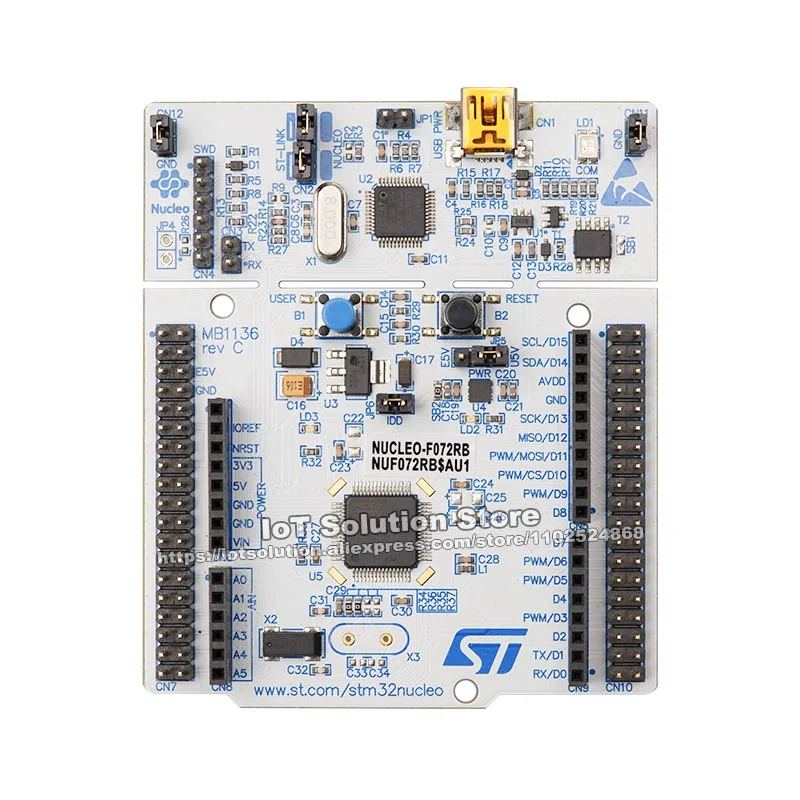 NUCLEO-F072RB STM32 Nucleo-64 Development Board with STM32F072RB MCU