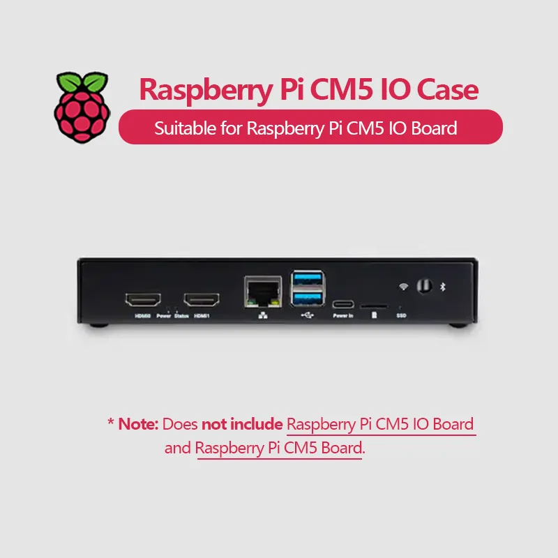 Boîtier IO officiel Raspberry Pi Compute, série Tech 5 et CM5