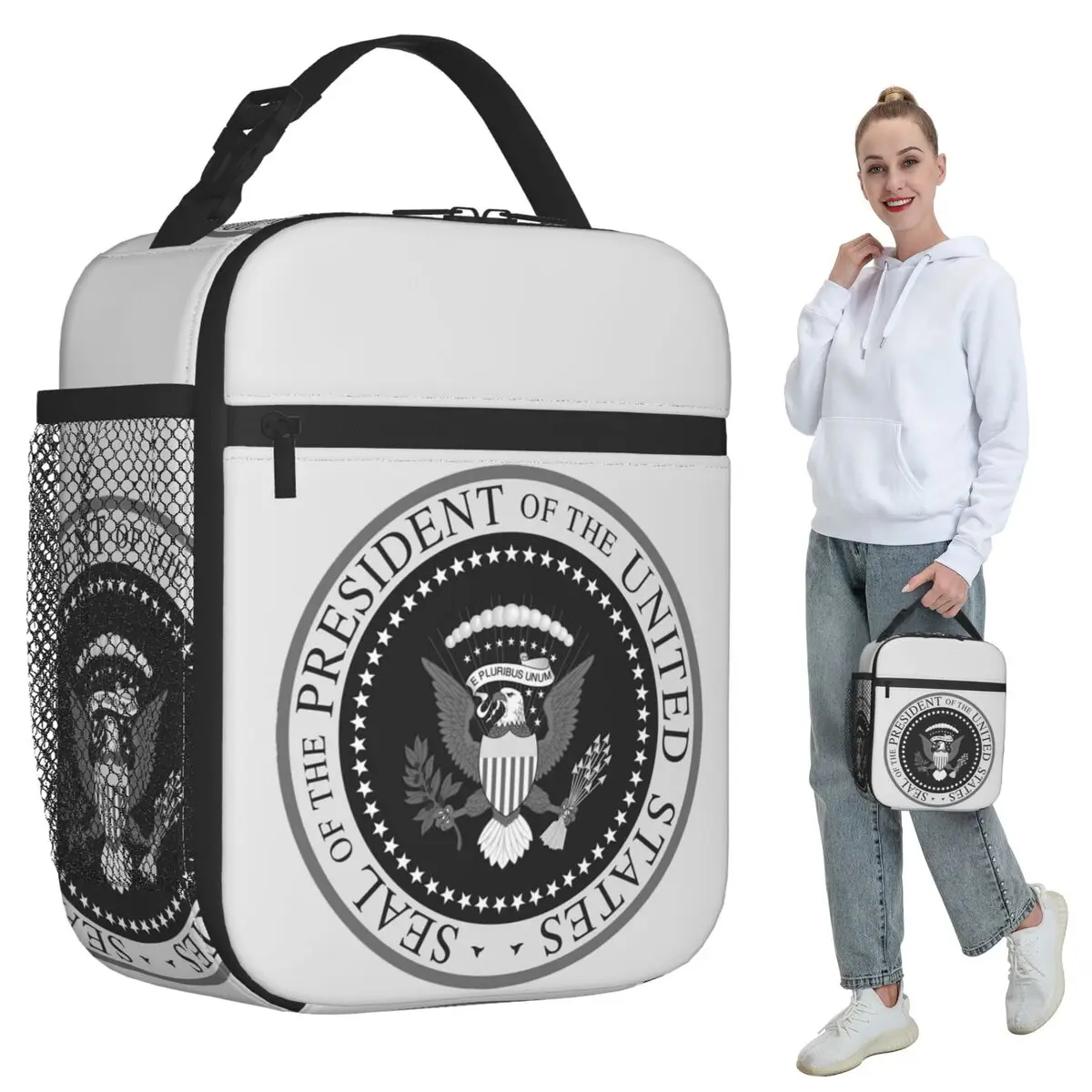 Seal Of The President Of The United States Insulated Lunch Bag for Kids School Cooler Thermal Food Box Tote Portable Lunch