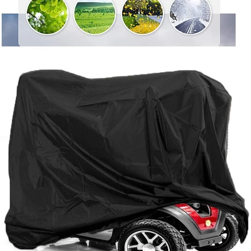 

Чехол для мобильного скутера, водонепроницаемый чехол для хранения инвалидной коляски, ткань Оксфорд, защита от дождя от пыли, грязи, снега, дождя, лучей от солнца