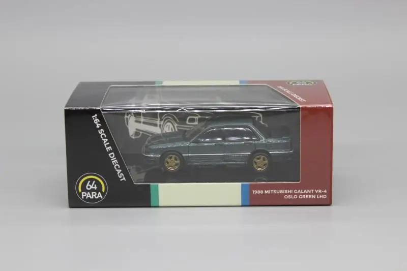 PARA64 1:64 Mitsubishi Motors Calant VR-4 green Limited collection di modelli di auto in lega pressofusa