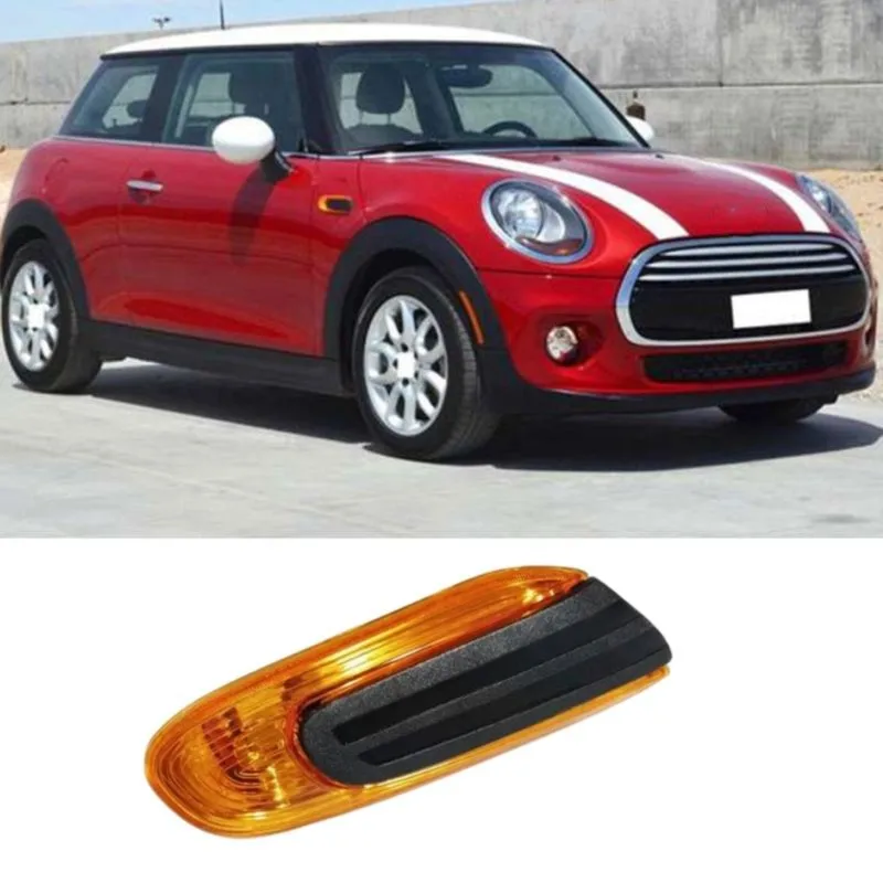 NCSMT Car Front Fender Turn Signal Light Housing Side Marker Lamps Cover for MINI F55 F56 F57 Right