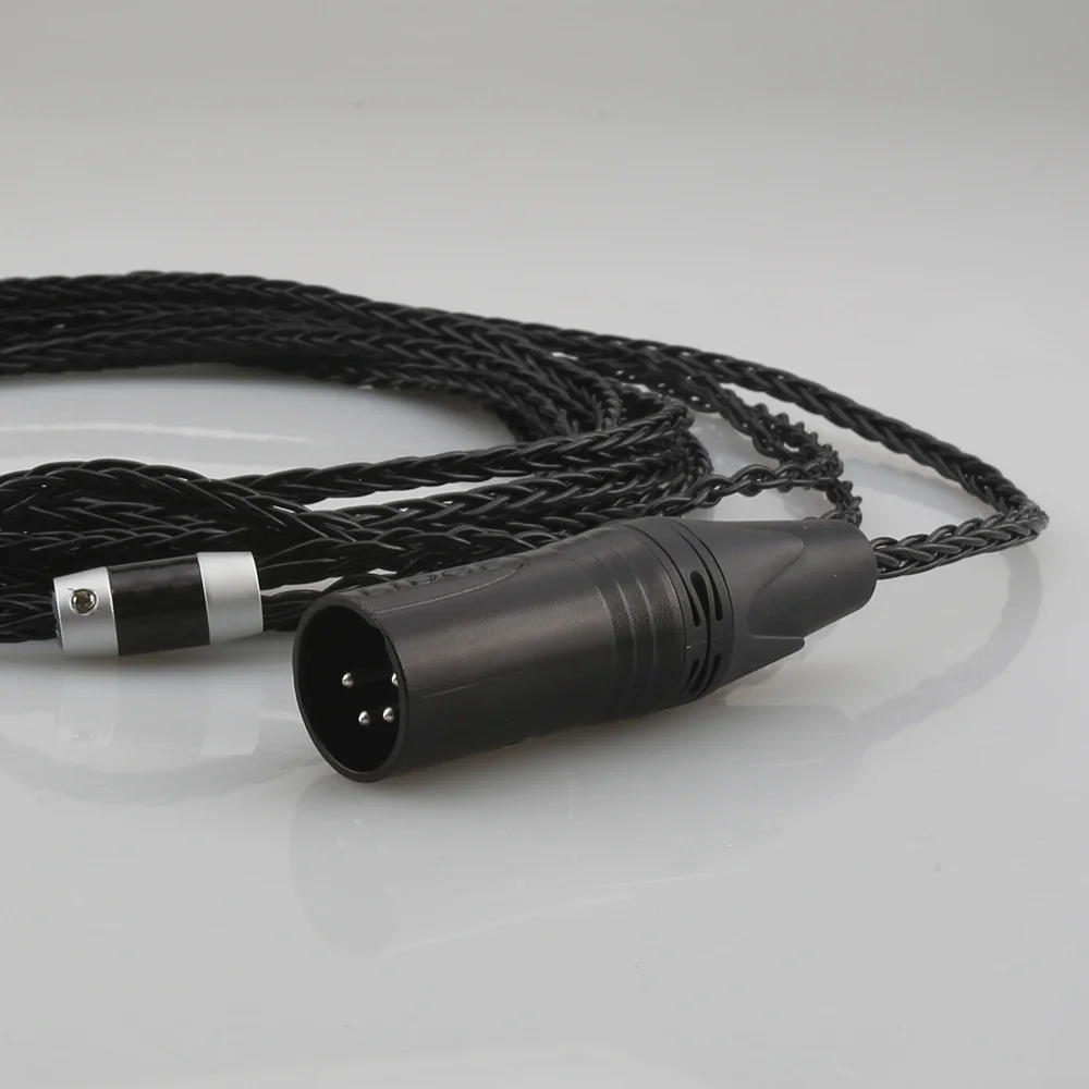 Alta qualidade 4 pinos xlr balanceado occ banhado a prata cabo de fone de ouvido para mede99 clássicos 99neo neo encore