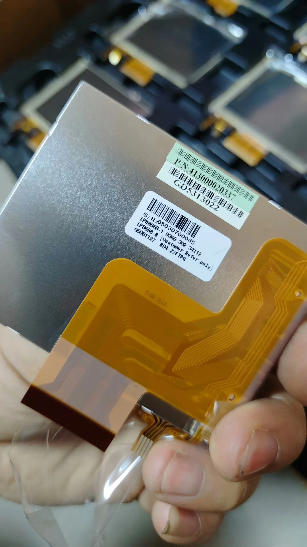 PDA LCD Screen 3.5 Inch 1024x600 Vertical Semi-Transflective Anti-Glare Display Touch Panel Repair Parts GD5313022