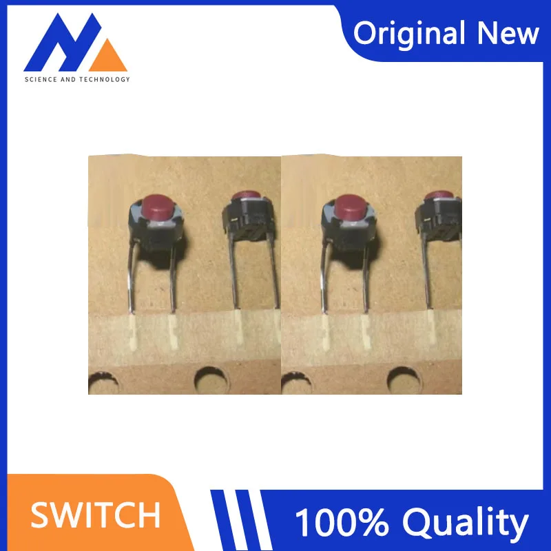 

100PCS/LOT EVQ11G05R 6×6×5 2P Red headed touch button 100 % Original New