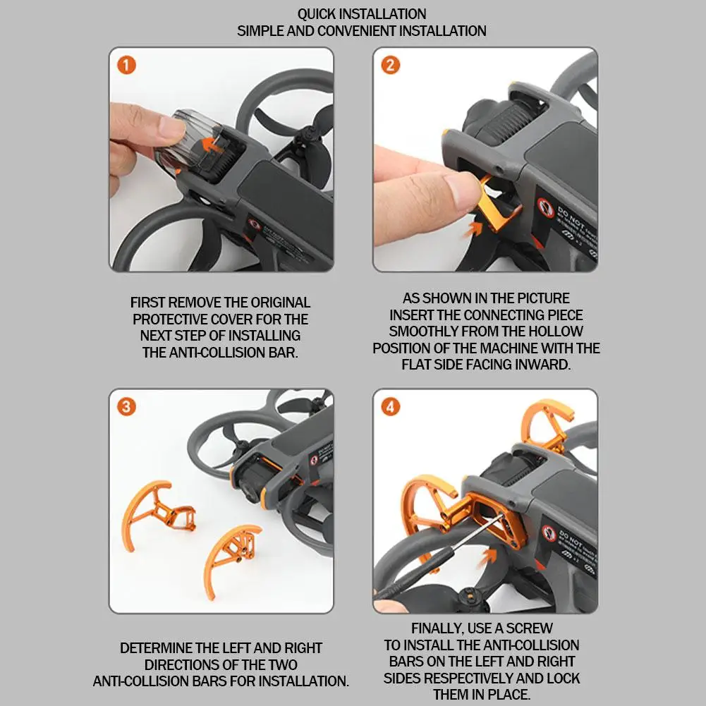 Protection anti-collision pour machine à croiser d'avion, objectif de caméra aérienne, DJI Avata2, le plus récent