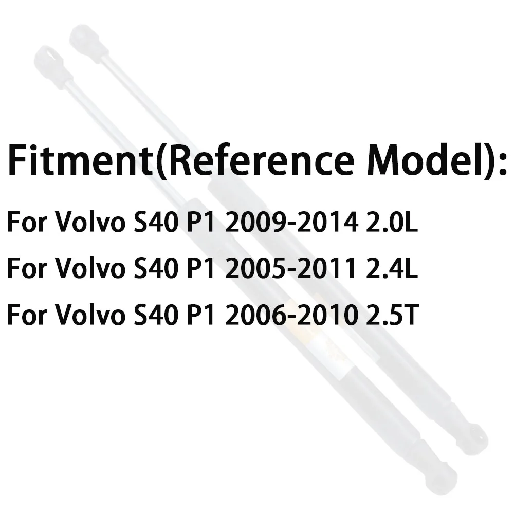 2pcs Rear Trunk Gas Spring Strut For Volvo S40 P1 2005-2011 2.0L 2.4L 2.5T 31297829 Tailgate Lift Boot Bars Accessories