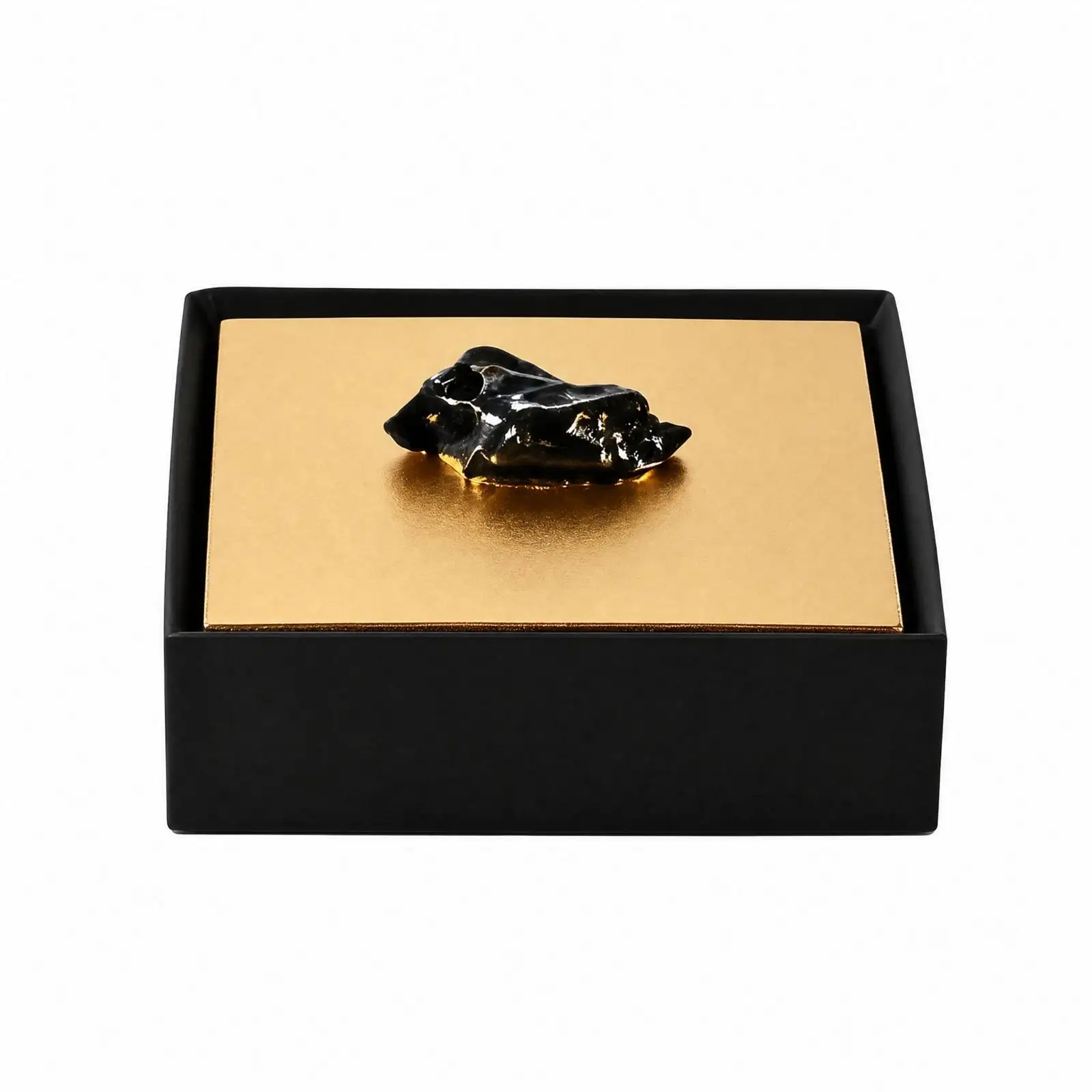 Geometric Decorative Storage Box Multipurpose Synthetic Resin Decorative Box Compact for Dressing Area, Coffee Table, Entryway