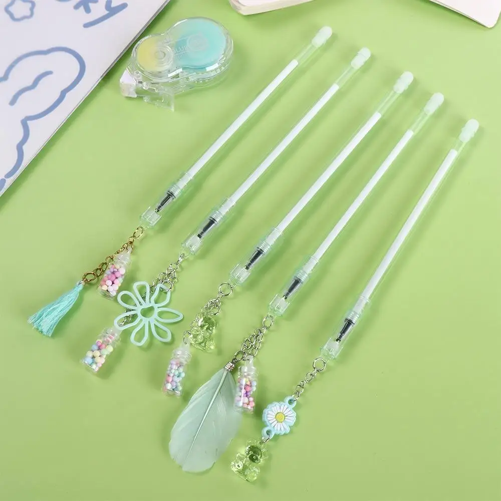 Lovely Kawaii Stationery for Girl Bear Student Erasable Pen Signature Pen Pendant Pen Gel Pen