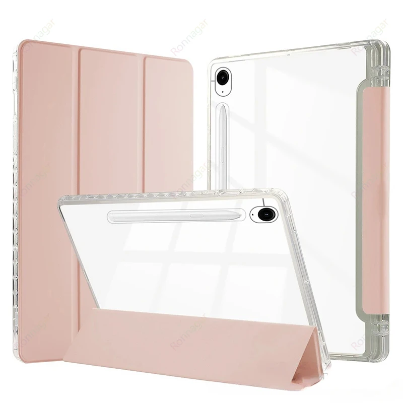 Hybrid Slim Case for Samsung Galaxy Tab S10+ 2024/Tab S9 FE+/S9+ 2023 12.4 inch with S Pen Holder Cover Tab S9 S8 S7 11'' Funda