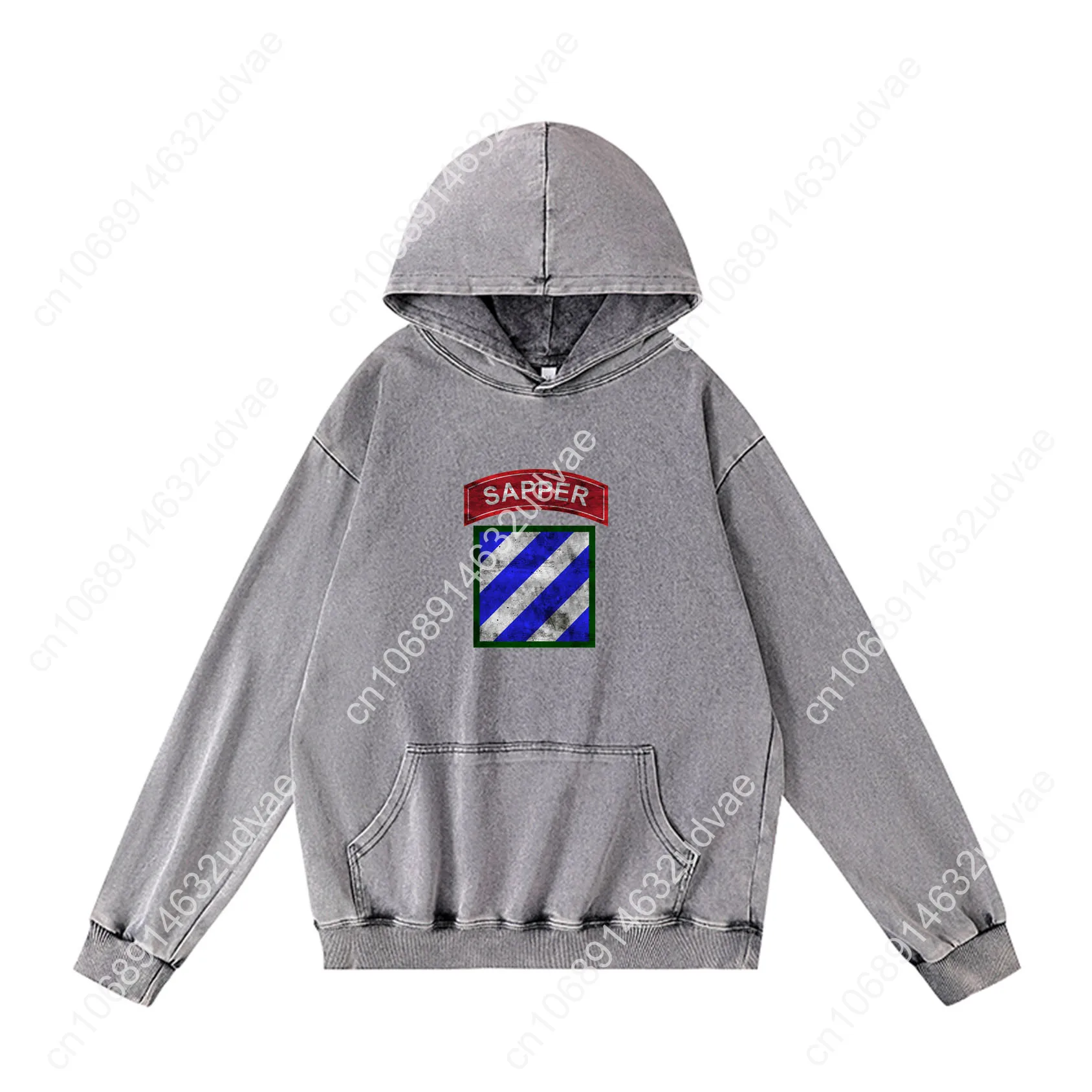 3rd Infantry Division ID Patch Sapper Felpe con cappuccio Felpa con cappuccio retrò Uomo Donna Adolescente Pullover vintage Sudore Top personalizzati