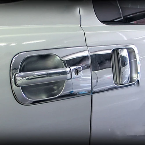 Imagen 2 del producto Para Hyundai Grand Starex H-1 i800 2018 2019 2020 ABS cromado cubierta decorativa externa manija de puerta tazón cubierta de espejo retrovisor