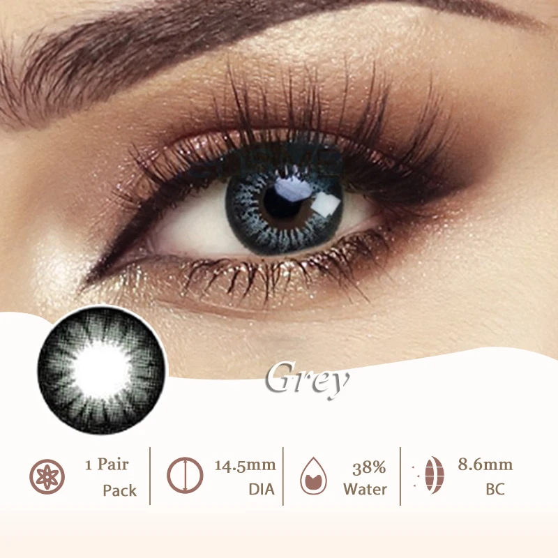 VisualClick Natural Color Lens Eyes 1Pair Colored Contact Lenses for Eyes Big Eye Lenses Color Lenses Eye Contacts Beautiful Eye