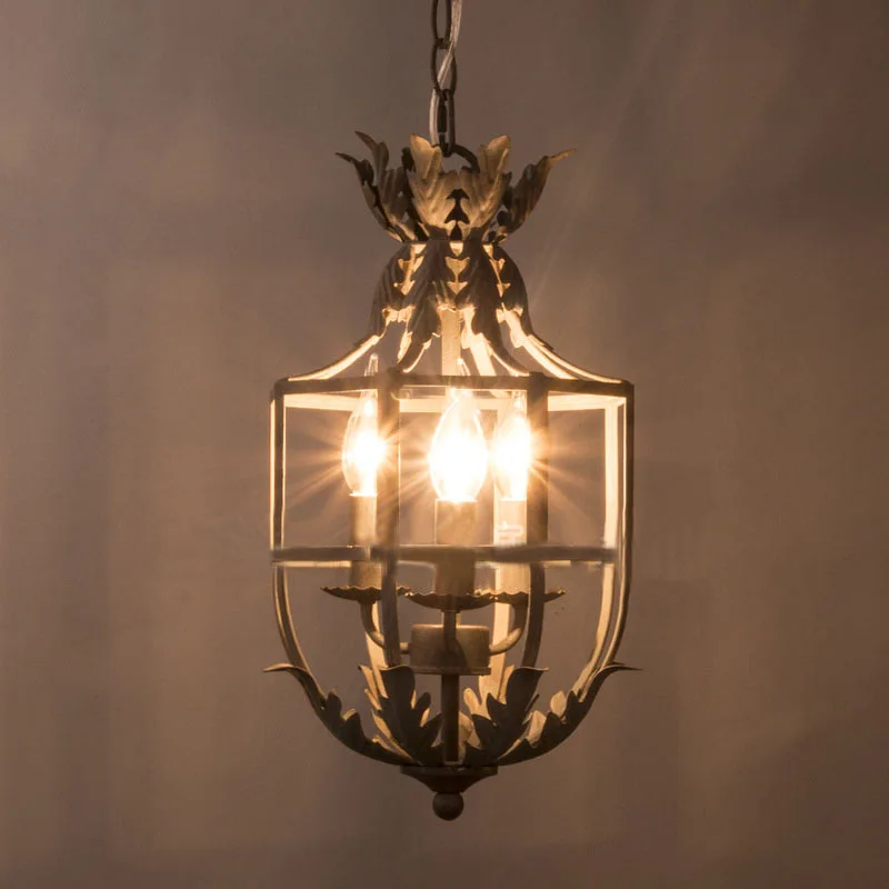 special supply for American rural retro old wrought iron chandelier, living room, dining hall