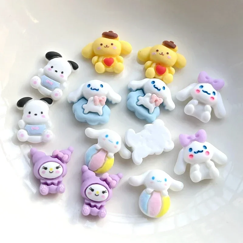 30 stks kawaii schattige mini diervormige platte achterkant hars Cabochons plakboek DIY sieraden ambachtelijke decoratie accessoires hars plaksteen