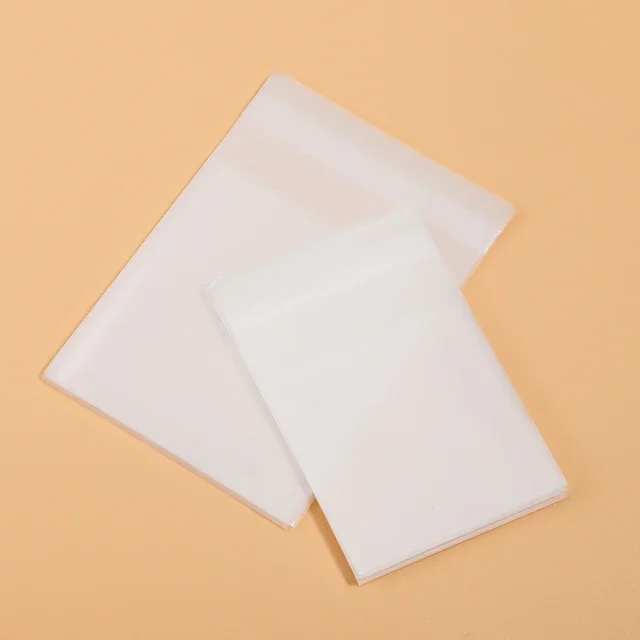 100 Stück transparente, mattierte Plastiktüten, Geschenktüten, selbstklebende Beutel, Kekse, Süßigkeiten, Schmuckverpackung, geeignet für Hochzeit, Party – Detail 3