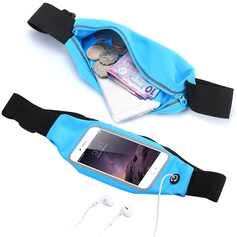 Cell Phone Belt Running Bag Waist Smartphone Case Waterproof Cover Transparent Pouch Exercise Gym Fanny Pack For Phone Sport