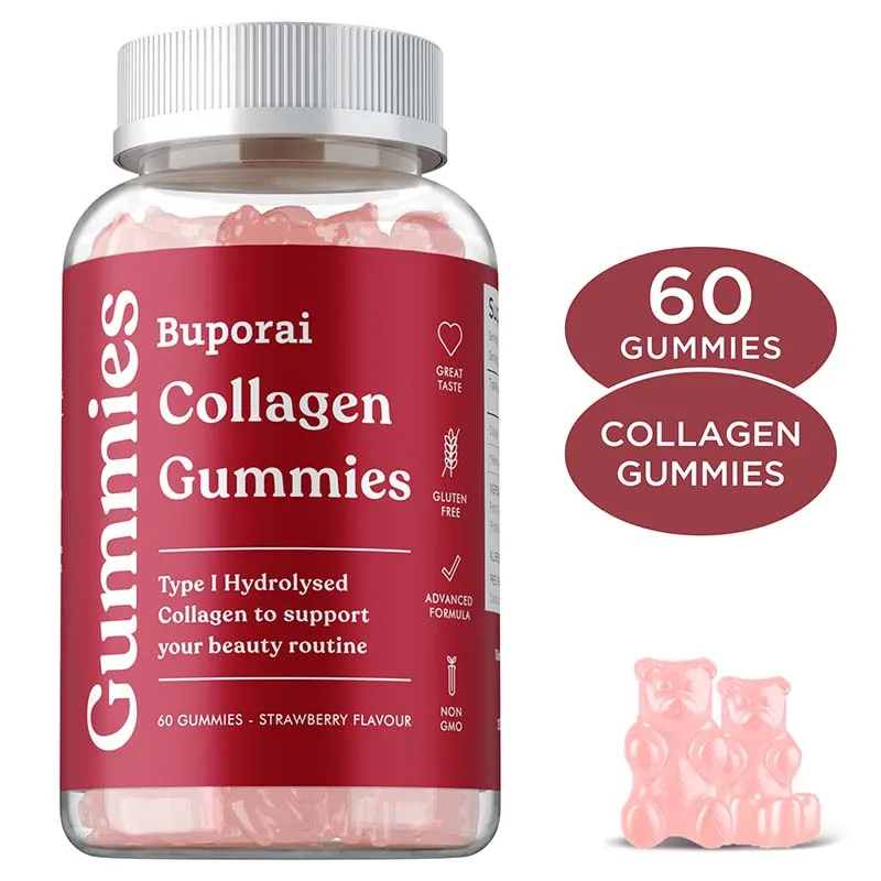 

Buporai Collagen Gummies - Antioxidant Support for Normal Liver, Brain, Skin & Heart Health