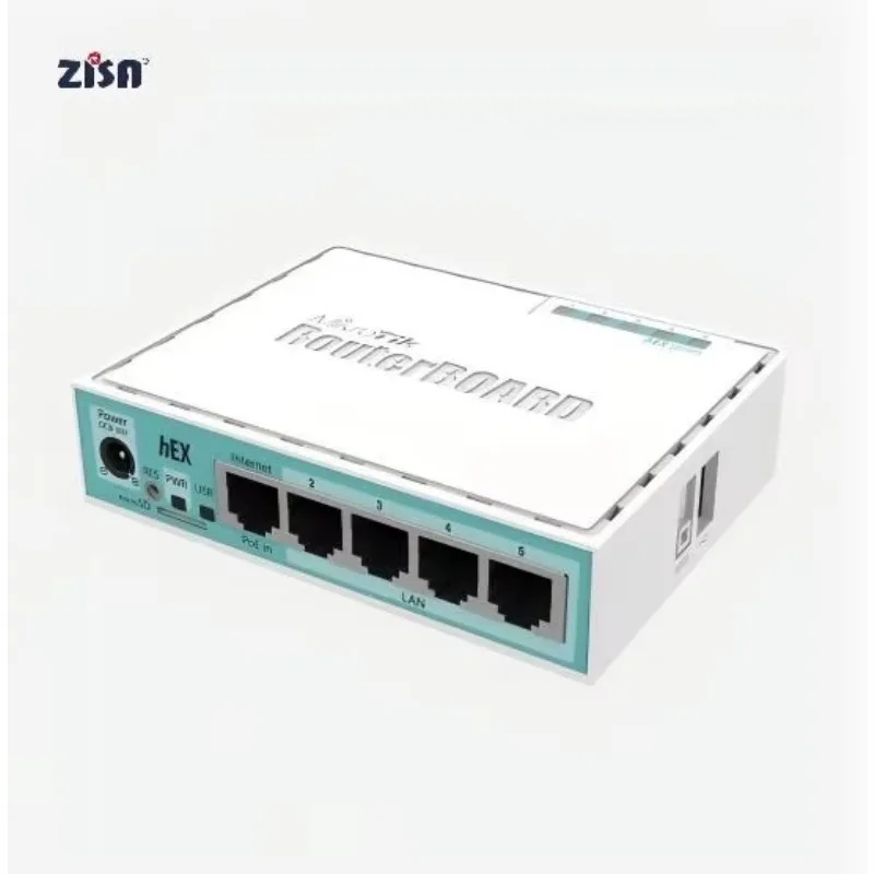 En stock Nouveau routeur Ethernet Gigabit 5 ports MikroTik RB750Gr3 HEX Dual Core 880MHz 256 Mo RAM VPN Firewall QoS pour réseau FTTH