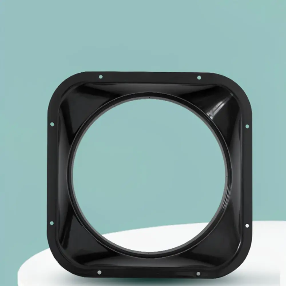 Ducting Pipe Connector Square To Round Flange Adapter ABS Fitting For Industrial Ventilation Exhaust System Air