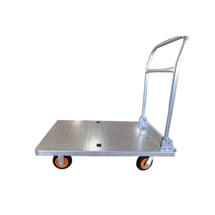 

Промышленная портативная передвижная платформа-тележка, складная стальная транспортная тележка на четырех колесах для инструментов