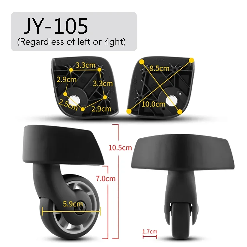 Suitable For Samsonite U72 Trolley Case Luggage Accessories Universal Wheels Jy-105 Jy-106 Jy-109 Jy-110 Replacement Rollers Kit