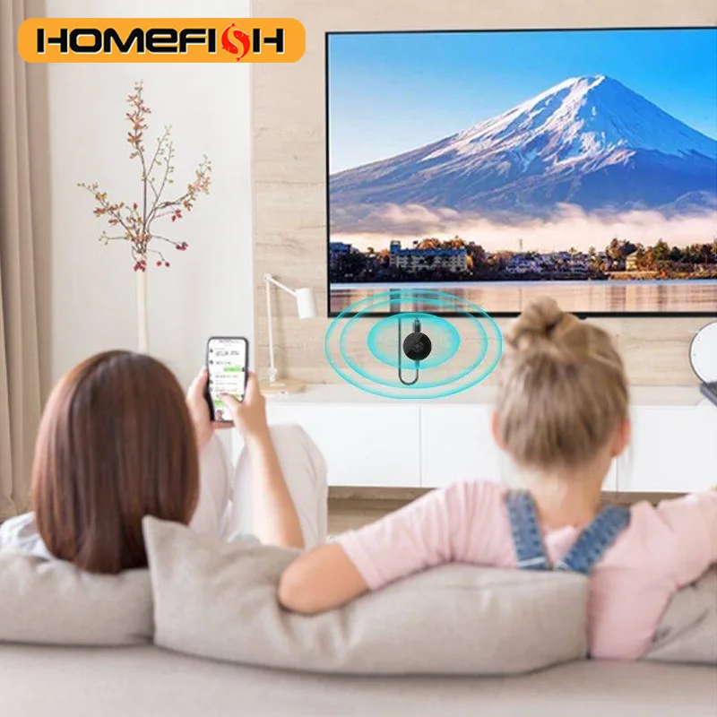 Kabelloses HD-Spiegelungs-System für Mehrere Geräte, Mobiltelefon-Verbindung zum Fernseher, HD 1080P Projektion, Computer iPad WLAN Live-Bildschirm-Projektor