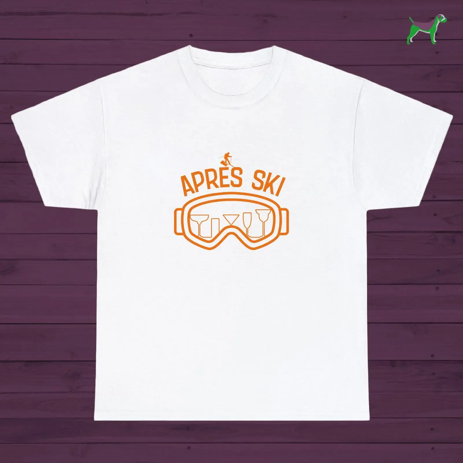 Retro Apres Ski Goggles T Shirt Vintage Skiing  vintage Washed Versatile Casual Stretched homme Unisex fashion Breathable