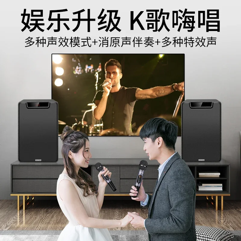 Family integrated ktv stereo full set home Karaoke microphone karaoke active bluetooth speaker set